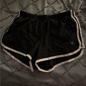 adidas Women's Black and White Athletic Shorts